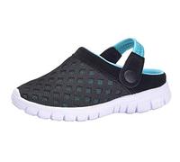 Zuecos Niños Sandalias Niña Zapatos de Jardín Malla Chanclas Zapatillas Casa Vernano Zapatillas de Playa Pantuflas Respirable,11-Azul,38 EU
