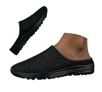 Zuecos para hombre Sabots Unisex Lazy Slip On Zapatillas informales y cómodas para hombres y mujeres Zuecos de jardín Zapatillas de verano Zapatillas de verano, Negro , 37 EU
