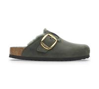 Zuecos para mujer Birkenstock Big Buckle Shearling 38 Étroit