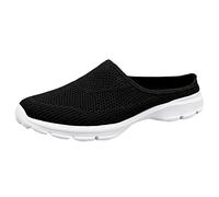 Zuecos para mujer, transpirables y fáciles de cuidar, zapatillas ligeras, zapatillas de jardín ligeras, deslizantes en las mulas, sabots al aire libre, interiores, zapatos de ocio, zapatos de malla de