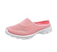 Zuecos para mujer, transpirables y fáciles de cuidar, zapatillas ligeras, zapatillas de jardín ligeras, deslizantes en las mulas, sabots al aire libre, interiores, zapatos de ocio, zapatos de malla de