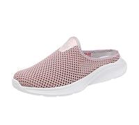 Zuecos para mujer y hombre, pantuflas slip on tiempo libre mujer slip on viaje suela suave zapatos cómodos al aire libre malla runing moda deporte transpirable zapatillas verano zapatillas pantuflas