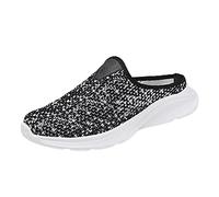 Zuecos para mujer y hombre, pantuflas slip on tiempo libre mujer slip on viaje suela suave zapatos cómodos al aire libre malla runing moda deporte transpirable zapatillas verano zapatillas pantuflas