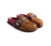 Zuecos Piel Estampado Animal Beulah