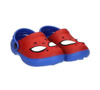 Zuecos Spider-Man Niño - Zuecos Infantiles Marvel Licencia Oficial en EVA 100%, Color Azul y Rojo con Correa Trasera, Ligeros y Antideslizantes para Playa, Piscina y Verano