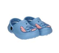 Zuecos Stitch Niño y Niña - Zueco Infantil Disney Licencia Oficial, 100% EVA Azul, Correa Trasera Ajustable, Suela Antideslizante, Ideales para Playa, Piscina y Verano
