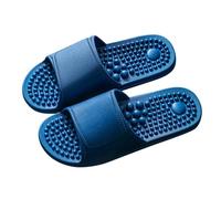 Zuecos Unisex Chanclas con Suela con Relieves Antideslizante EVA Cómoda Ligera Duradera Diseño Resistente Al Desgaste Y A La Deformación para Baño Y Casa,Armada, Size 40.5