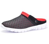 Zuecos y Mules de Verano para Unisex Zapatillas de Jardin Zapatillas de Playa Malla Sandalias,Rojo,37 EU