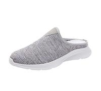 Zuecos y pantuflas para mujer, mocasines para mujer, pantuflas abiertas traseras, zapatillas transpirables, pantuflas deslizantes en pantuflas, cómodas, ortopédicas, zapatos de jardín, suaves, ligeras