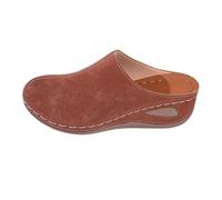 Zuecos y pantuflas para mujer, soporte para el arco del pie, sandalias de cuña con plantilla suave, cómodas e informales, zapatillas de estar por casa con plataforma, zapatos de senderismo informales