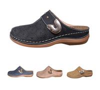 Zuecos y pantuflas para mujer tacón de cuña, zapatillas de verano para mujer, zapatos casuales, zapatillas de moda, suela fija, zapatos de jardín, sandalias cómodas, sandalias de playa, sandalias
