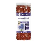 Zühre Ana Aceite de comino negro Softgel 1300 mg - 90 cápsulas | Aceite de comino negro puro prensado en frío en forma de gel suave fácil de tragar