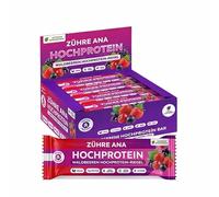 Zühre Ana Barra proteica de frutos del bosque 12x35g - Vegano, sin gluten, sin azúcar, aperitivos
