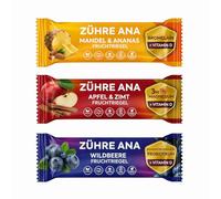 Zühre Ana Caja Mix de Barras de Fruta Funcionales (12 unidades) - Vegano, Sin gluten, Sin azúcar añadido