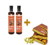 Zühre Ana Extracto de fecha - Extracto de dátil, natural, rico en fibra, sin conservantes, favorece el metabolismo y la salud del cabello. Ideal para postres - 200 g de chocolate Dubai como regalo