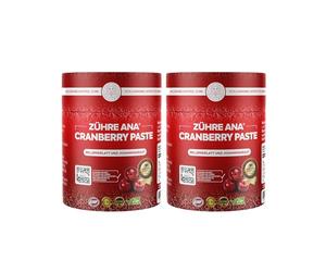 Zühre Ana Pasta de arándano (2x240g) - Fuerza natural para tu salud. 200 g de chocolate de Dubái como regalo.