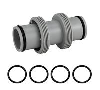 Zueyen Conector de manguera de piscina de 38 mm, juego de conexión para Intex Bestway Coleman, adaptador para conector de manguera de piscina