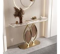 ZUGIATP Mesa De Consola para Recibidor Elegante Mesa Auxiliar Vintage En Media Luna para Sofá para Salón Pasillo Entrada(A,120cm/47.2in)