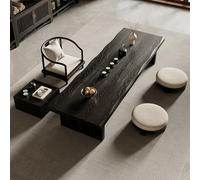 ZUGIATP Mesa De Té Zen De Madera Retro Mesa De Tatami Japonesa con Patas De Madera para Sala De Estar Balcón Mirador Tatami(140 * 60 * 35cm/55 * 23 * 13in)