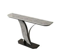 ZUGIATP Mesa Estrecha con Estructura De Metal Moderna Consola con Base Metálica Geométrica Exquisitas Tallas Tradicionales para Salón Pasillo Entrada(J,100 * 30 * 80cm/39 * 11 * 31in)