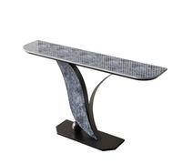 ZUGIATP Mesa Estrecha con Estructura De Metal Moderna Consola con Base Metálica Geométrica Exquisitas Tallas Tradicionales para Salón Pasillo Entrada(H,120 * 30 * 80cm/47 * 11 * 31in)