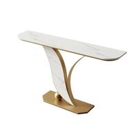 ZUGIATP Mesa Estrecha con Estructura De Metal Moderna Consola con Base Metálica Geométrica Exquisitas Tallas Tradicionales para Salón Pasillo Entrada(C,80 * 30 * 80cm/31 * 11 * 31in)