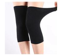 ZUGLQYSX 1 Pair Winter Warm Knee Pads Leg Support For Universal Holding the Heat Soft and Comfortable para Esquí Ciclismo Baile(Black)