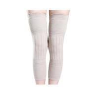 ZUGLQYSX 2PCS Winter Warm Wool Leg Warmers Sleeves Thick Fleece Lined Knee Pads Brace Support Guard Protector Long Thermal Wraps para Esquí Ciclismo Baile(Velvet-Camel,L)