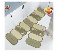 ZUGLQYSX Alfombra Cocina Alfombras Impermeables De Cuero PVC, Antideslizantes, Largas, For Cocina, A Prueba Aceite(Color-01,1pc-45x150cm)