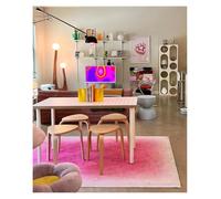 ZUGLQYSX Alfombra de Arte Rosa Degradado, alfombras lujosas Gran Superficie for decoración Sala Estar, Alfombra cómoda y refrescante for Dormitorio, for balcón para Salón(PW371-QD-1,200x300cm)