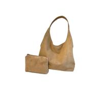ZUGLQYSX Bolso Marron Mujer Conjunto de bolso mano for mujer, 2 en 1, ante, color puro, gran capacidad(Khaki)