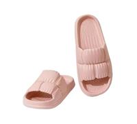 ZUGLQYSX Chanclas Nube Pantuflas Pantuflas Antideslizantes For Interiores, Hogar, Flores, Verano, Sencillas, Antideslizamiento, For Hombre Y Mujer, Ligeras(Pink,44-45)