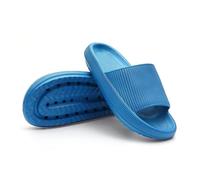 ZUGLQYSX Chanclas Nube Pantuflas Pantuflas con cojín de nube for mujer, suaves, verano, plataforma gruesa, for baño, hogar, for hombre, antideslizantes, for interiores, for(Blue,34-35(foot 220mm))