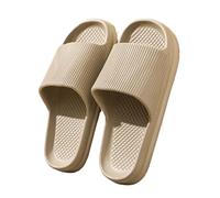 ZUGLQYSX Chanclas Nube Pantuflas Pantuflas de casa for mujer, pantuflas nube, sandalias interior cómodas con suela, chanclas antideslizantes, for hombre(Khaki,40-41)