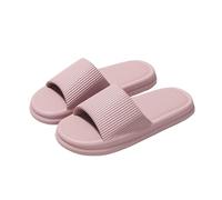ZUGLQYSX Chanclas Nube Pantuflas Pantuflas de plataforma gruesa con suela EVA y almohada for playa, antideslizantes, for baño casa, for verano(Pink,36-37)