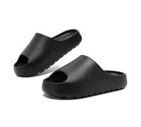 ZUGLQYSX Chanclas Nube Pantuflas Zapatillas de verano for hombre, informales, EVA, antideslizantes, for exteriores, for el hogar, suaves y ligeras, for la playa, cómodas(Black,42-43)