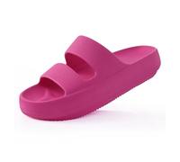 ZUGLQYSX Chanclas Nube Pantuflas Zapatillas ortopédicas for mujer, con soporte for el arco, for exteriores, suaves, impermeables, sin cordones, ligeras, diseño de nube(Rose,43)