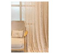 ZUGLQYSX Cortinas de Gasa con Cuentas Encaje 1 Pieza para salón, Dormitorio(W280-H260cm 1PC)