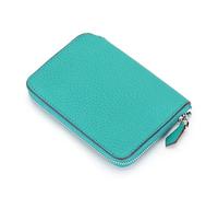 ZUGLQYSX Funda Pasaporte Carteras de Lujo de Cuero Genuino for Tarjetas de crédito, monederos y Documentos de Identidad, Organizador de Negocios for Mujer.(Green)