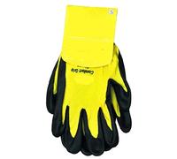 ZUGLQYSX Guantes de trabajo con agarre cómodo, resistentes al desgaste, antideslizantes, seguridad, nitrilo, for pantallas táctiles, color amarillo para Mecánico Taller(M)