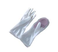 ZUGLQYSX Guantes Limpieza Guantes de limpieza con cepillo multifuncional for cocina doméstica, plástico, resistentes al agua, for lavavajillas(Purple)