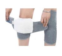 ZUGLQYSX Plush Knee Pads, Cold Protection, Joint Support, Pressurized Elastic, Sports, Warm, 1 Pair para Esquí Ciclismo Baile(Bandage gary,XL)