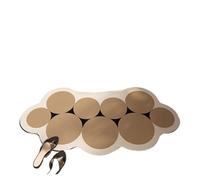 ZUGLQYSX Tappetino da Bagno Curvo Alfombra de diatomeas Antideslizante con Forma Abanico for baño, Ducha, Entrada, Suelo Curvo, Color Negro(Color-04,45x100cm)