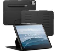 ZUGU CASE Funda Protector para iPad Air 13 (M4 2026/M3 2025/M2 2024) y Pro 12,9 (3.ª/4.ª Gen.), con 10 Ángulos de Visión Ajustables, Carga Inalámbrica del Stylus, Auto Reposo/Activación [Negro]