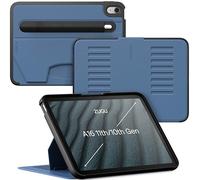 ZUGU Funda para iPad 10.9 11.ª/ 10.ª Generación (A16 2025/2022) Case Protectora pero Delgada, 8 Ángulos de Visión Ajustables Magnéticos, Bolsillo de Apple Pencil, Auto Reposo/Activación [Azul Pizarra]