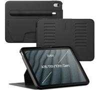 ZUGU Funda para iPad 10.9 11.ª / 10.ª Generación (A16 2025/2022) Case Protectora Pero Delgada, 8 Ángulos de Visión Ajustables Magnéticos, Bolsillo de Apple Pencil, Auto Reposo/Activación [ Negro ]