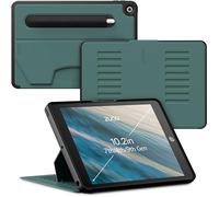 ZUGU Funda para iPad 9.ª / 8.ª / 7.ª Generación 2021/2020 / 2019 10.2 Muse Case Delgada con 8 Ángulos Ajustables Magnéticos, Bolsillo de Apple Pencil, Auto Reposo/Activación [ Pino ]