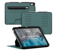 ZUGU Funda para iPad Air 11 (M4 2026 /M3 2025/M2 2024) & 5.ª/4.ª Generación (2022/2020) 10.9 Case Protector, 8 Ángulos de Visión Ajustables Magnéticos, Carga Inalámbrica del Apple Pencil [Pino]