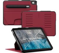 ZUGU Funda para iPad Air 11 (M4 2026 /M3 2025/M2 2024) & 5.ª/4.ª Generación (2022/2020) 10.9 Case Protector, 8 Ángulos de Visión Ajustables Magnéticos, Carga Inalámbrica del Apple Pencil [Rojo Cereza]