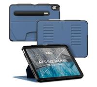 ZUGU Funda para iPad Air 11 (M4 2026 /M3 2025/M2 2024)& 5.ª/4.ª Generación (2022/2020) 10.9 Case Protector, 8 Ángulos de Visión Ajustables Magnéticos, Carga Inalámbrica del Apple Pencil [Azul Pizarra]